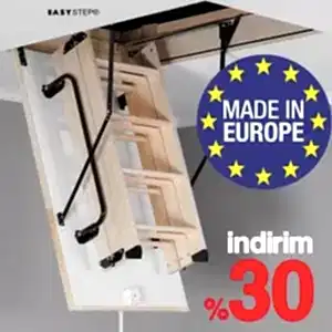 ES Termo 110x60 cm Ahşap Çatı Merdiveni